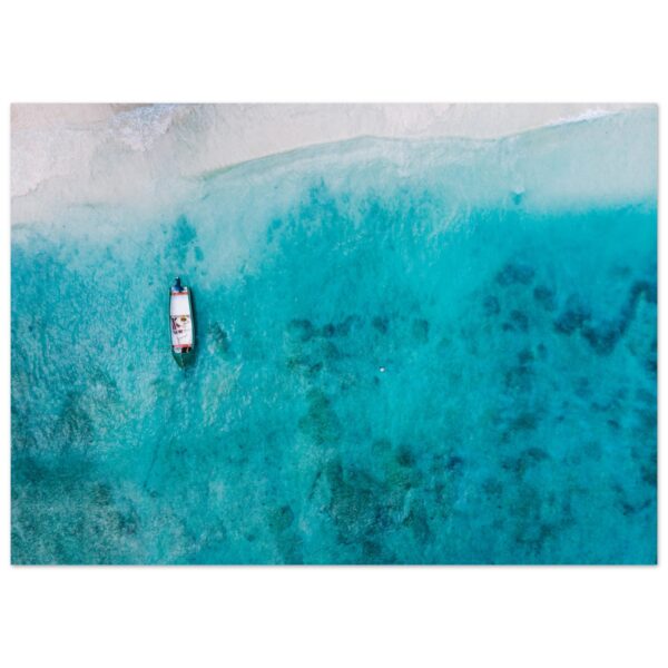 LONE BOAT #2 POSTER, SEYCHELLEN