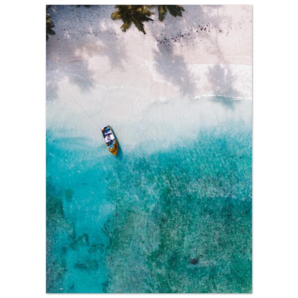 LONE BOAT #1 POSTER, SEYCHELLEN