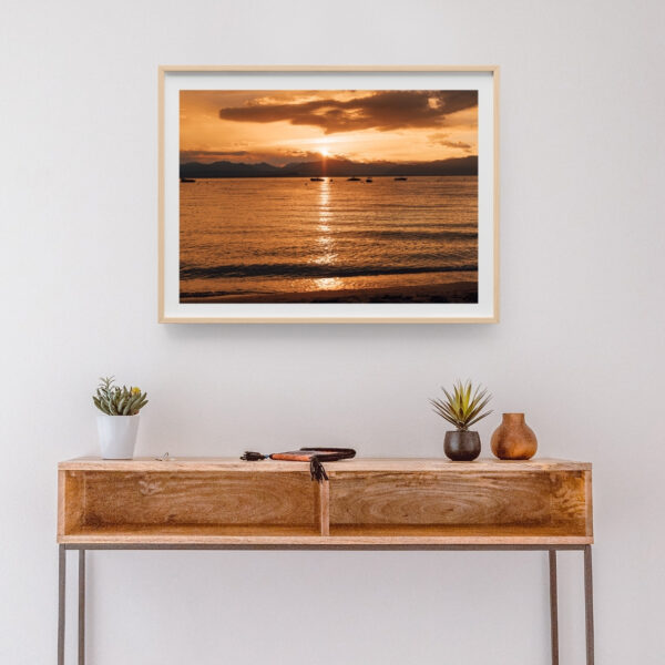 ORANGE SUNSET POSTER, GARDASEE – Bild 4