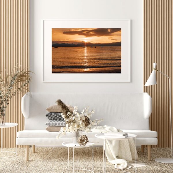 ORANGE SUNSET POSTER, GARDASEE – Bild 3