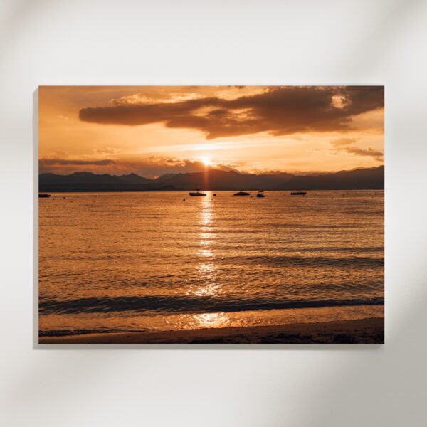 ORANGE SUNSET POSTER, GARDASEE – Bild 2
