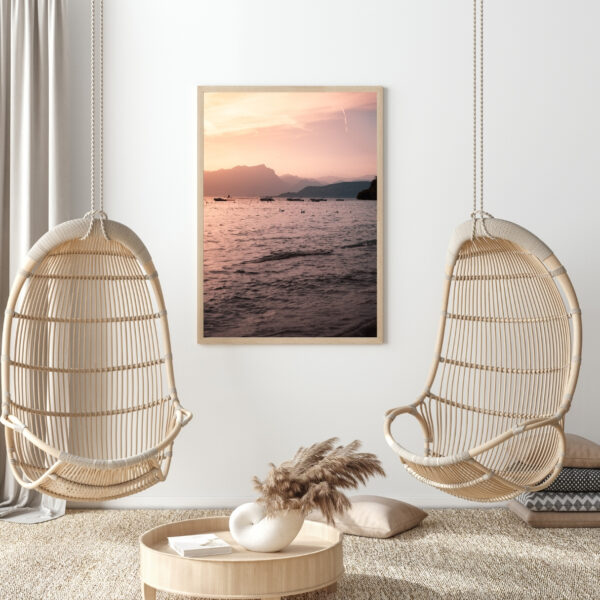 PINK SUNSET POSTER, GARDASEE – Bild 3