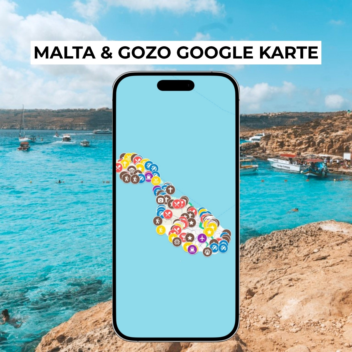 MALTA & GOZO GOOGLE KARTE – Bild 2
